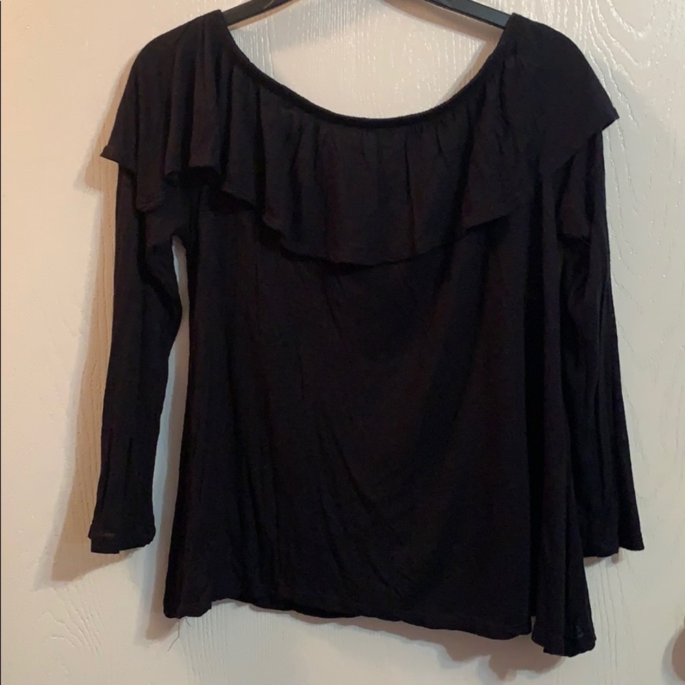 Over the shoulder black top